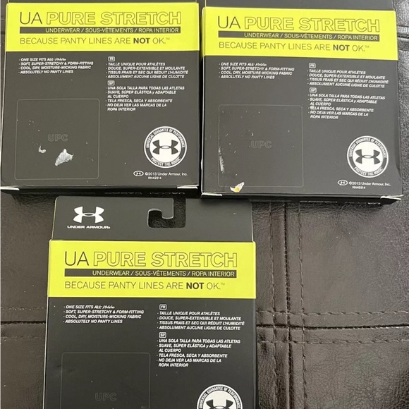 UNDER ARMOUR ATHLETES PURE STRETCH THONG ONE SIZE 3 (PACKS) - Picture 2 of 3